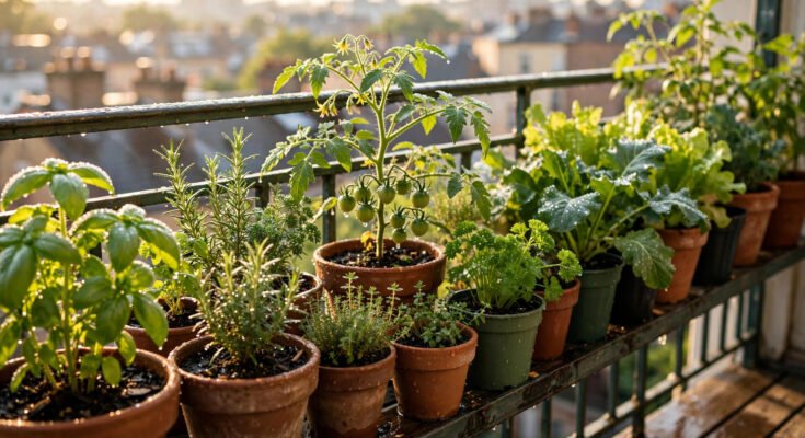 How often to water balcony plants in summer — hand watering potted balcony plants